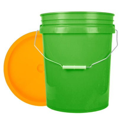 World Enterprises Round Bucket Lime Green Front View