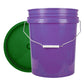 World Enterprises Round Bucket Purple Front View