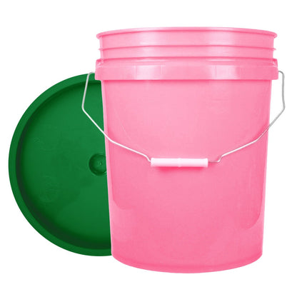 World Enterprises Round Bucket Set Pink Front View