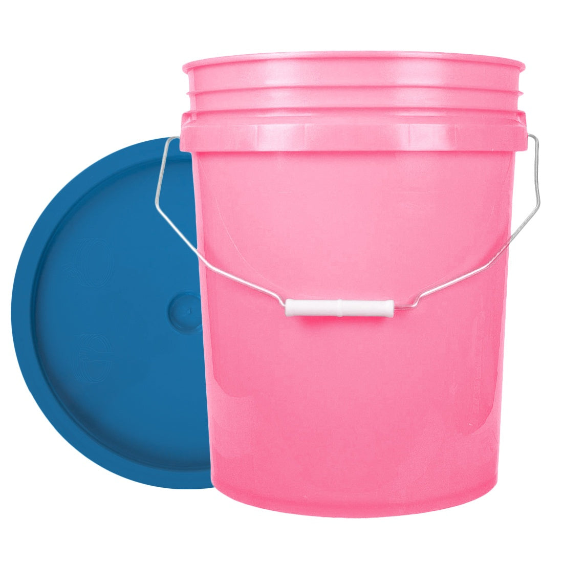 XERO Round Bucket Set Pink and Chevron Full View