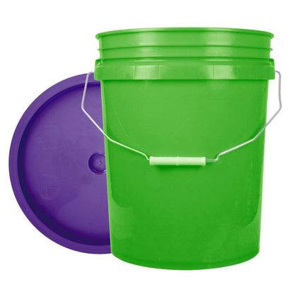 World Enterprises Round Bucket Lime Green Front View