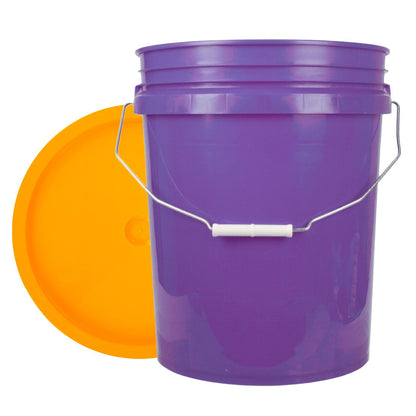 World Enterprises Round Bucket Purple Front View