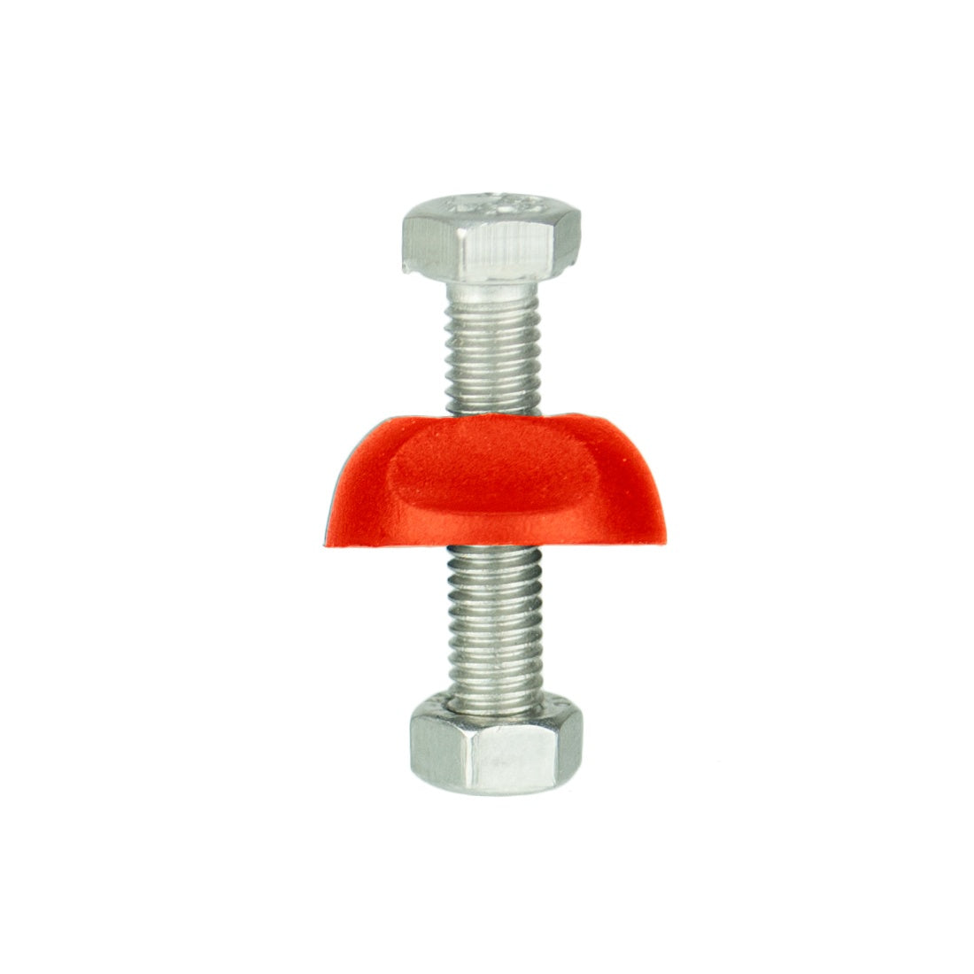 XERO Clamp Nut Red Partially Threaded View