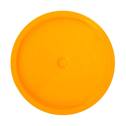 World Enterprises Round Bucket Lid Yellow Front View