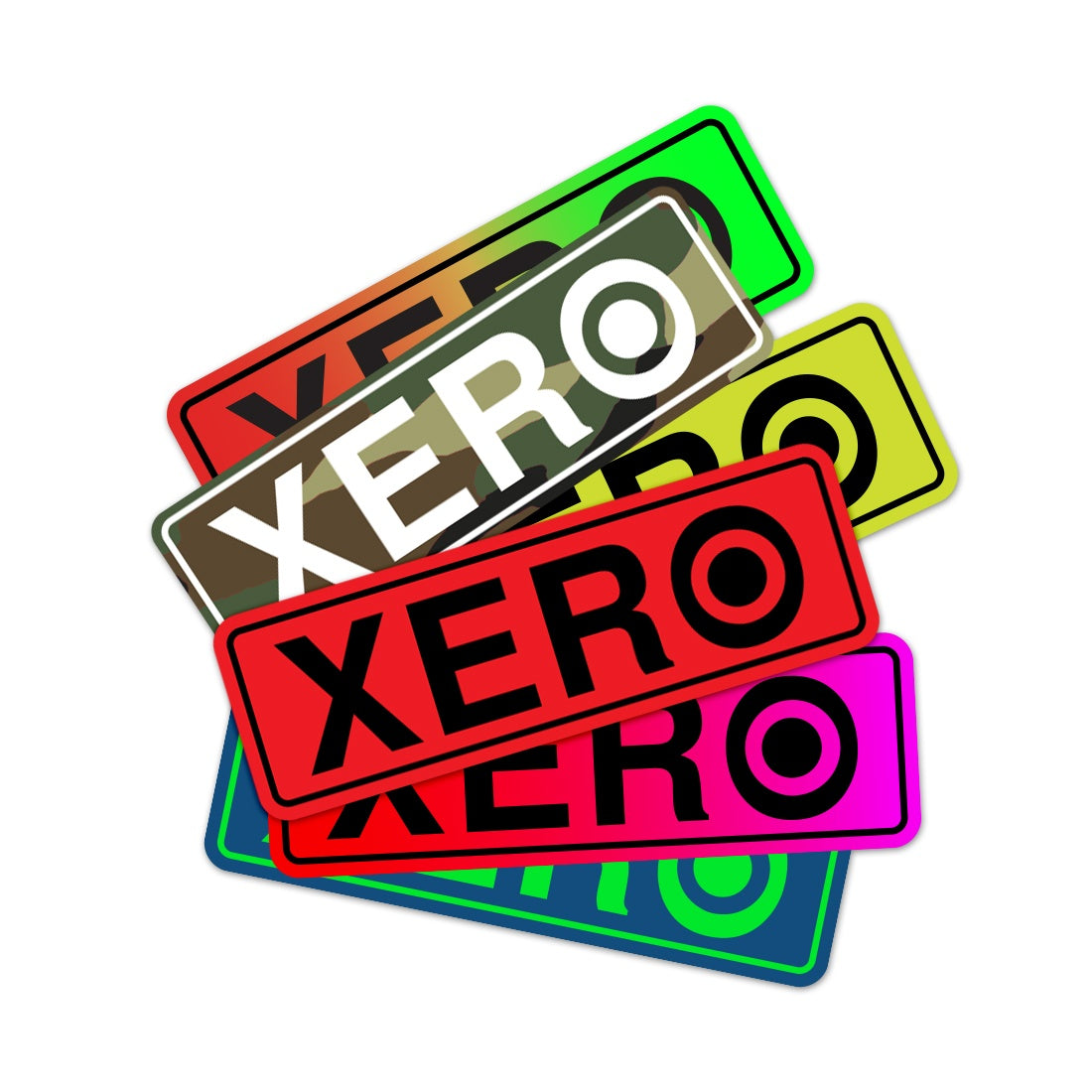 XERO Sticker 6 Pack Mixed View