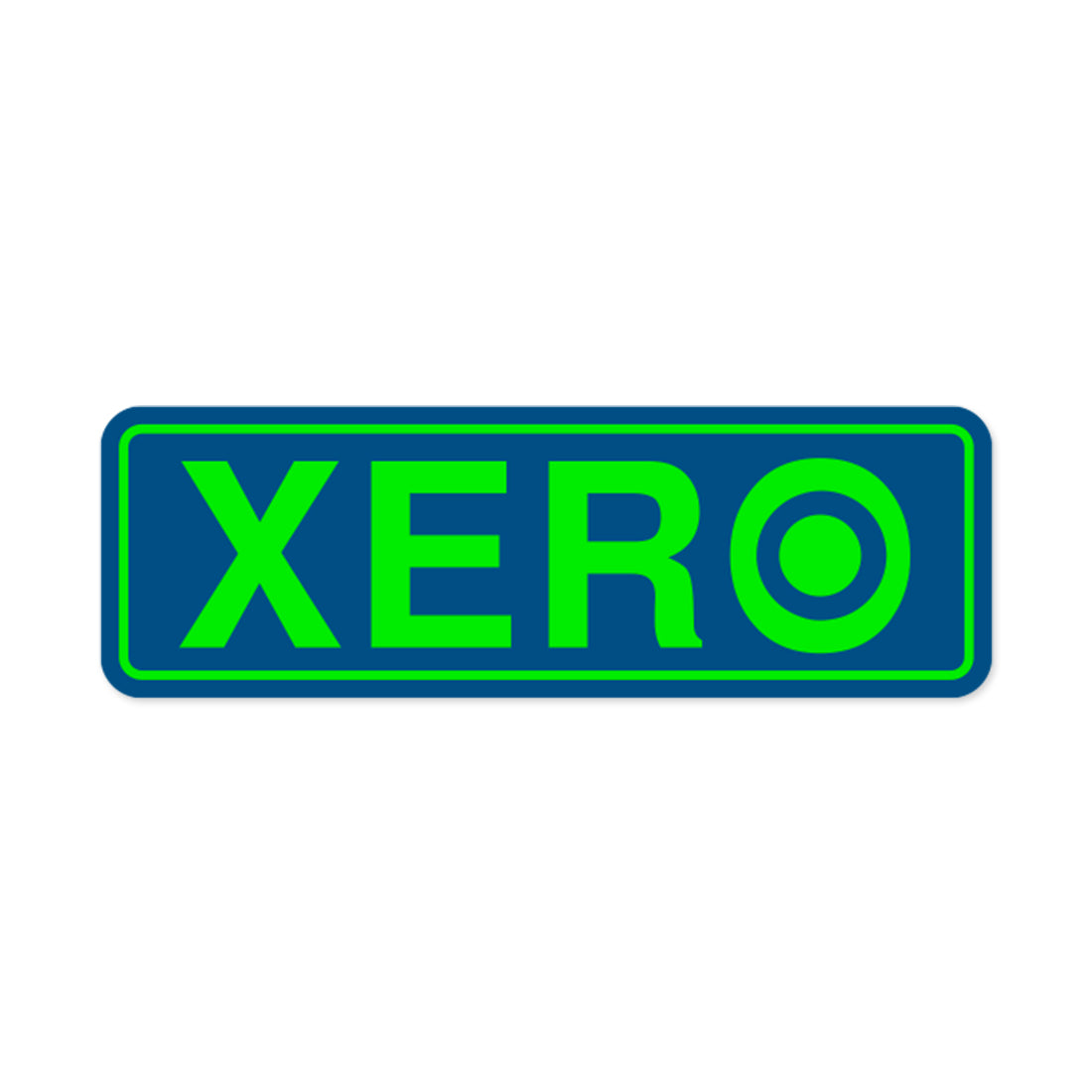 XERO Sticker Blue Front View