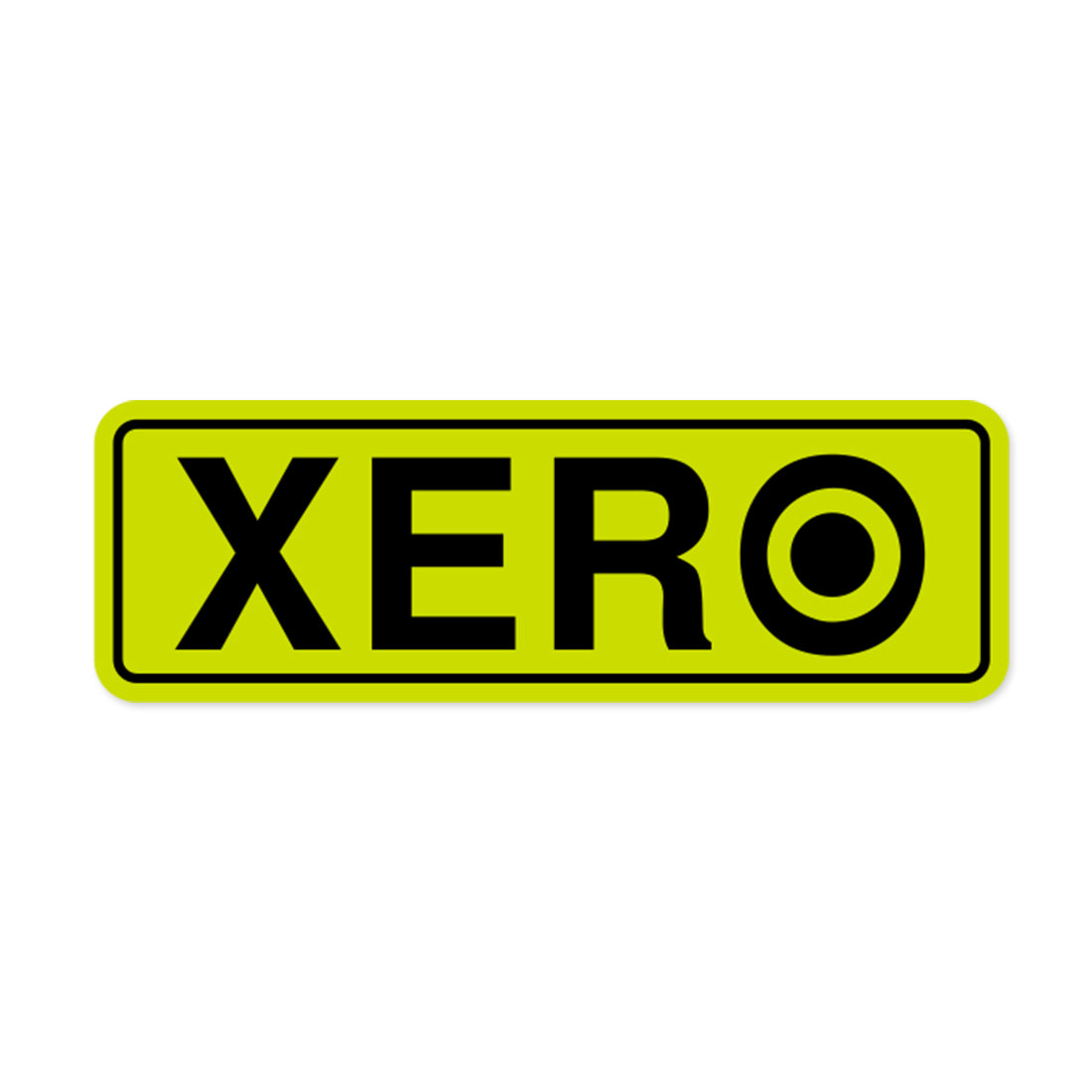 XERO Sticker Yellow Front View