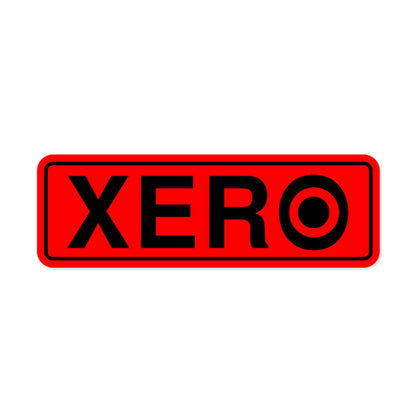 XERO Classic Stickers Red Front View