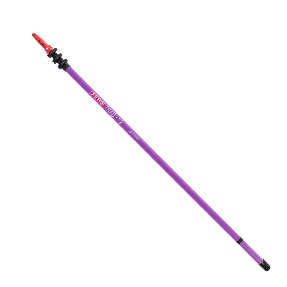 XERO Carbon Fiber Trad Pole 2.0 Unger Tip - Electric Purple 12 Foot Full View