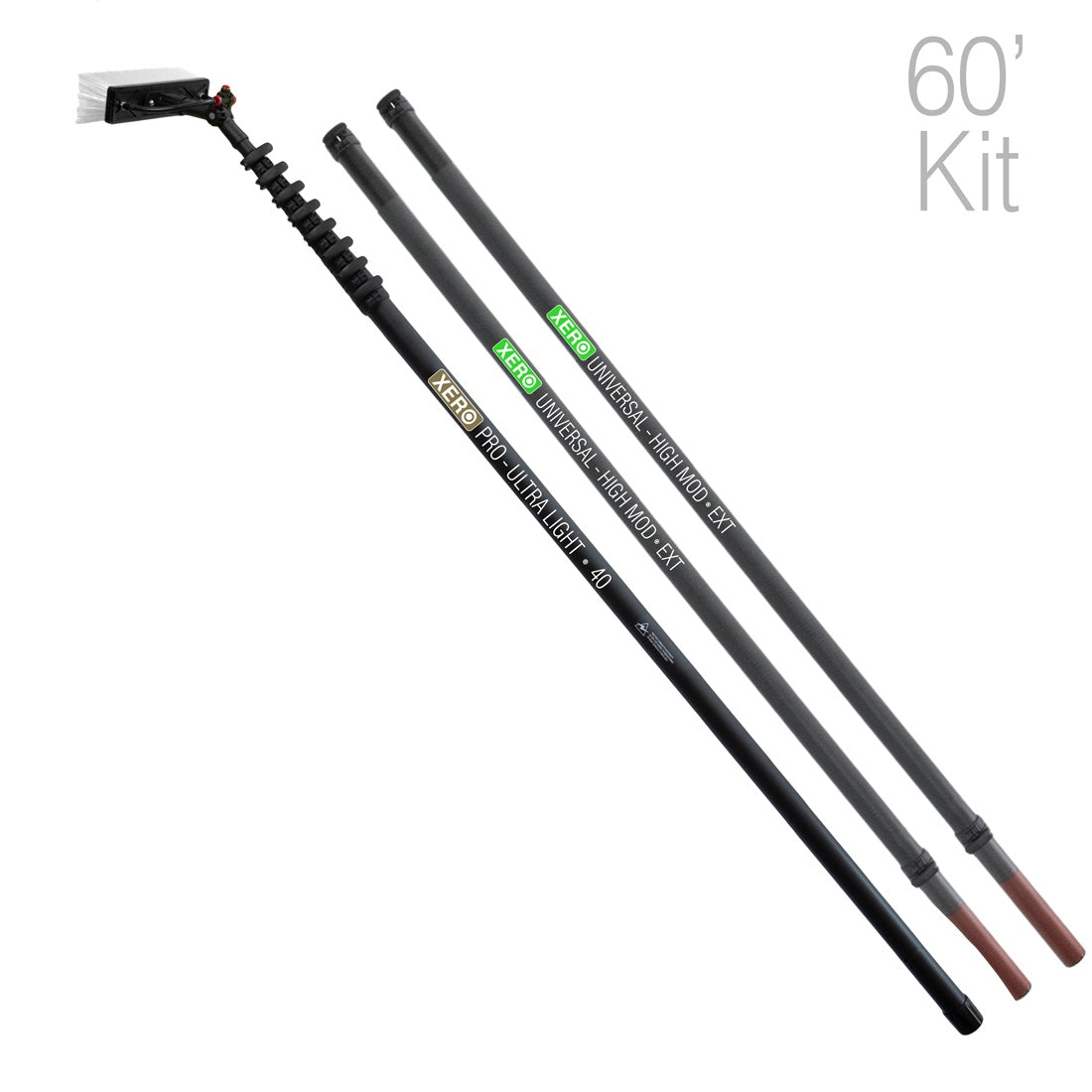XERO Pro Gold Carbon Fiber Modular Scopic Pole 60 Foot View