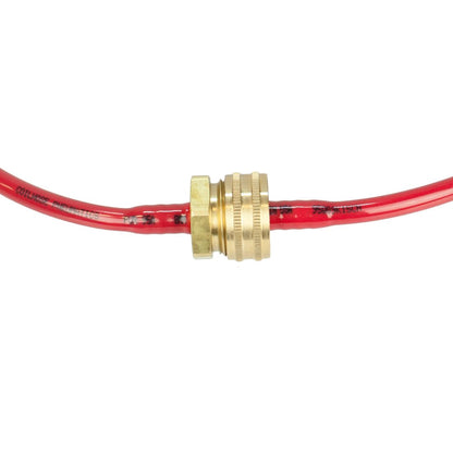 XERO Legacy Pure Red Waste Hose - Closed Hose Close Up View