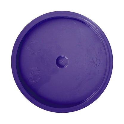 World Enterprises Round Bucket Lid Purple Front View